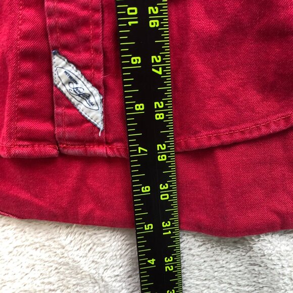 Vintage Levi's Men's Shirt Medium Long Sleeve Red Button Up Classic - Picture 4 of 15
